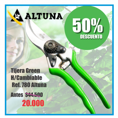 Tijera Green Altuna H/Cambiable Ref:780